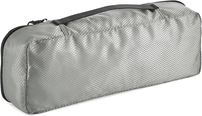 Amazon Essentials 4-Piece Packing Cubes Travel Accessories Set, Luggage Organizer with Double Zipper, Mesh Top, 100% Polyester, Small/Medium/Large/Slim, Gray (Previously Amazon Basics)