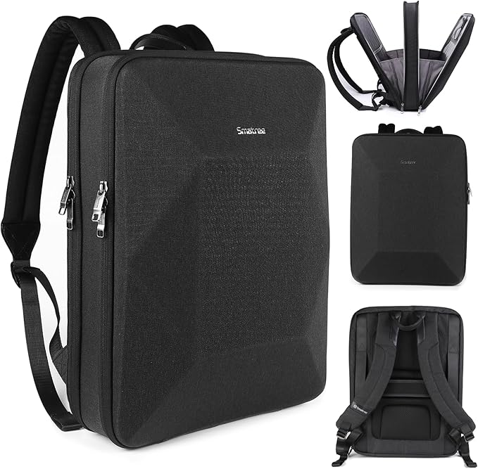 Smatree 17-18inch Hard Travel Men Tech Backpack for Alienware 18 Area-51/x17 R2, ASUS Vivobook 17/TUF Gaming A17/F17, MSI Stealth 18 AI/Titan 18/CreatorPro X18, Lenovo V17 Gen 2/HP Laptop 17 Backpack