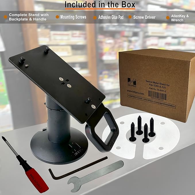 Point of Sale Swivel Stand for Pax Q30 - Swivels & Tilts - A Complete POS kit