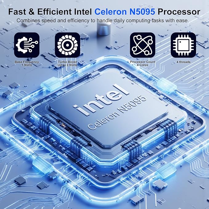 17 17.3 inch HD+ Laptop Computer, 16GB RAM 512GB SSD, Intel Celeron N5095(Up to 2.9Ghz), Wi-Fi, HDMI, Webcam, Backlit Keyboard, Fingerprint, Windows 11 Pro + MS Office for Students and Business, Gray