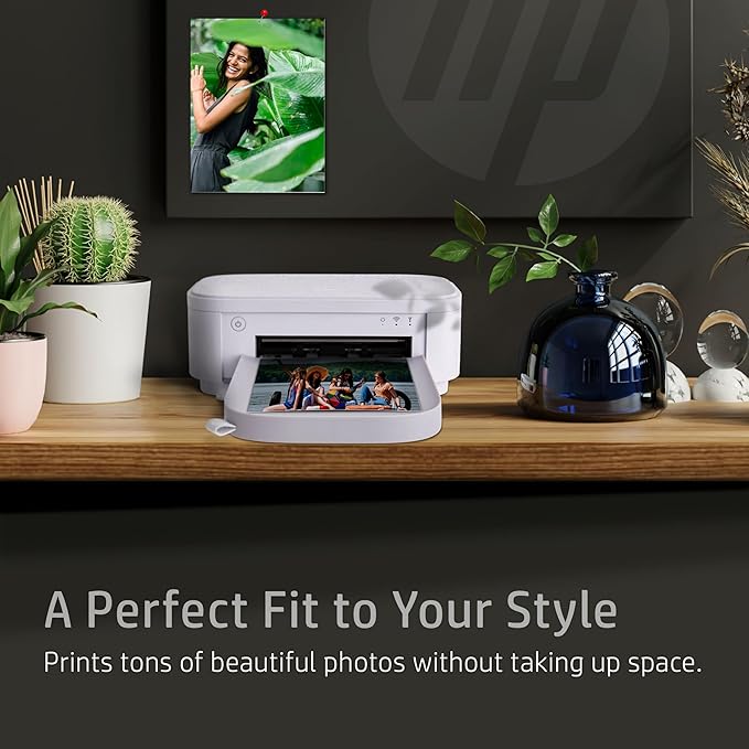 HP Sprocket Studio Plus 4x6" Wireless Instant Photo Printer – Wi-Fi, Premium Dye Sublimation, Compact - Prints Vibrant Color Pictures from iOS & Android Devices - Editing App for Fun, Creative Photos