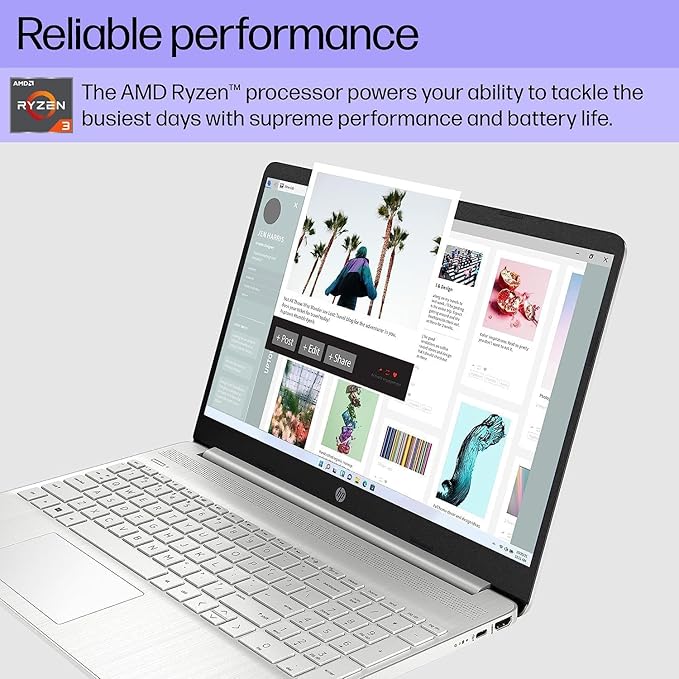 HP 15.6" Laptop | Back to School Limited Edition with Microsoft 365 | 32GB RAM | 2.5TB Storage (2TB SSD&512GB External Storage)| AMD Quad-Core Processor (Beat i5-11300H) | Win11 | WOWPC Bundle