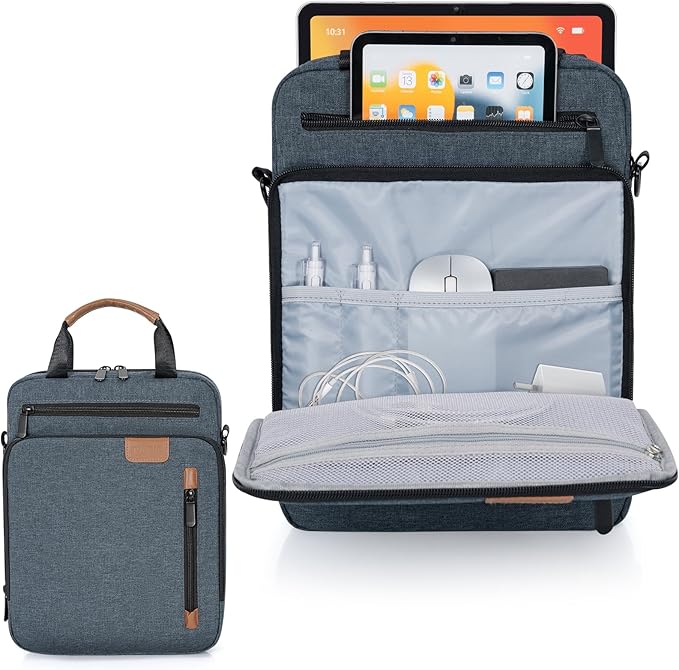 13.3-14 Inch Laptop Sleeve Bag, Padded Carrying Case for MacBook Pro M3/M2 14" /13", MacBook Air 13.6" M3/M2 2024/2022, Surface Pro AI PC/9/8 13",Protective Bag with Accessory Pocket, Blue