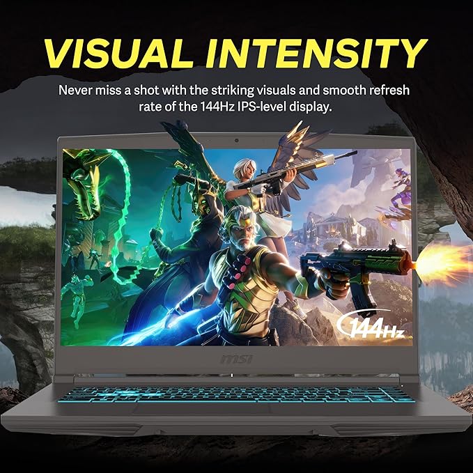 msi Thin 15 15.6" 144Hz FHD Display Gaming Laptop, 64GB RAM, 4TB PCIe SSD, Intel i5-12450H, NVIDIA GeForce RTX 2050 GDDR6, Backlit Keyboard, WiFi 6, Black, Win 11 Home, 256GB Docking Station Set
