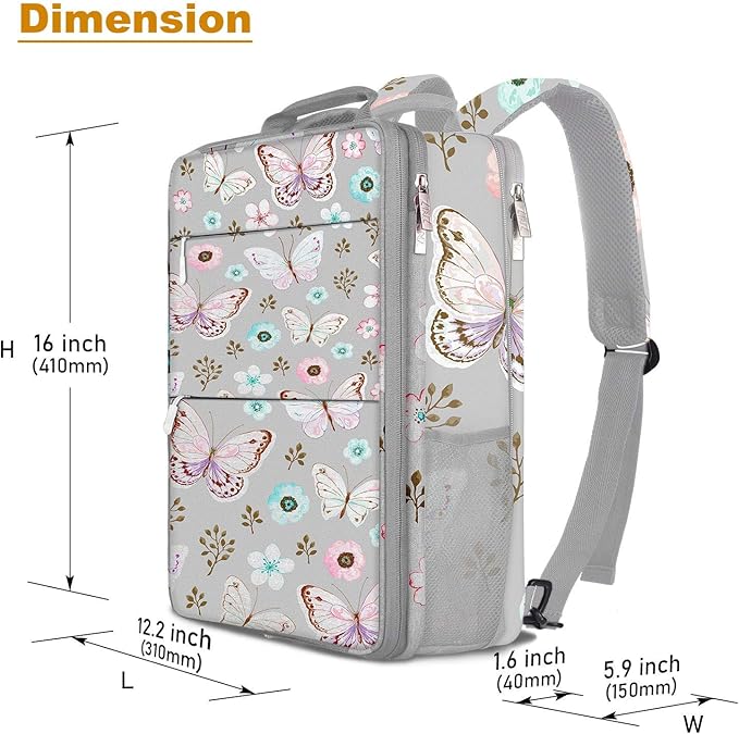 ZINZ Slim & Expandable Laptop Backpack 15 15.6 16 Inch Sleeve with USB Port, Spill-Resistant Notebooks Bag Case for Most 14-16 Inch MacBooks Surface-Books Dell HP Lenovo Asus Computers,P01A01