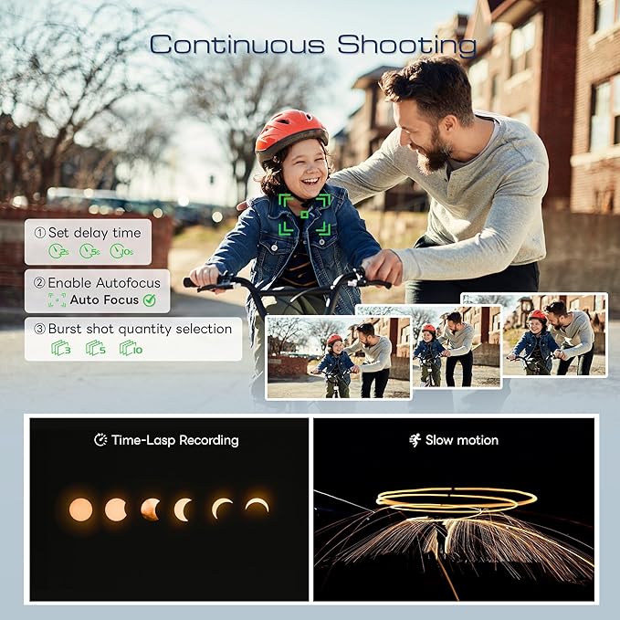 Digital Cameras for Photography with WiFi&App Control, Ture 4K&48MP Vlogging Camera for YouTube,Compact,16X Zoom Autofocus, Anti-Shake for Entry-Level User, Beginners, Macro&Wide Lens-32GB Card (Pink)