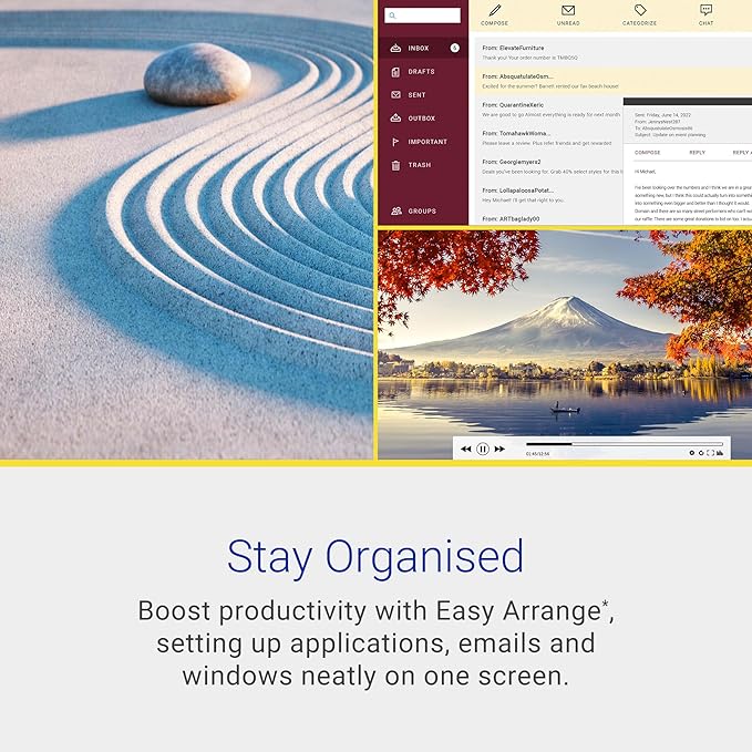 Dell S2725DS Monitor - 27 Inch, QHD (2560x1440) Display, 100Hz refresh rate, 1500:1 contrast ratio, TÜV Rheinland Eye comfort 4 Star, Integrated 2x5W speaker, Height/Tilt/Swivel/Pivot- Ash White color