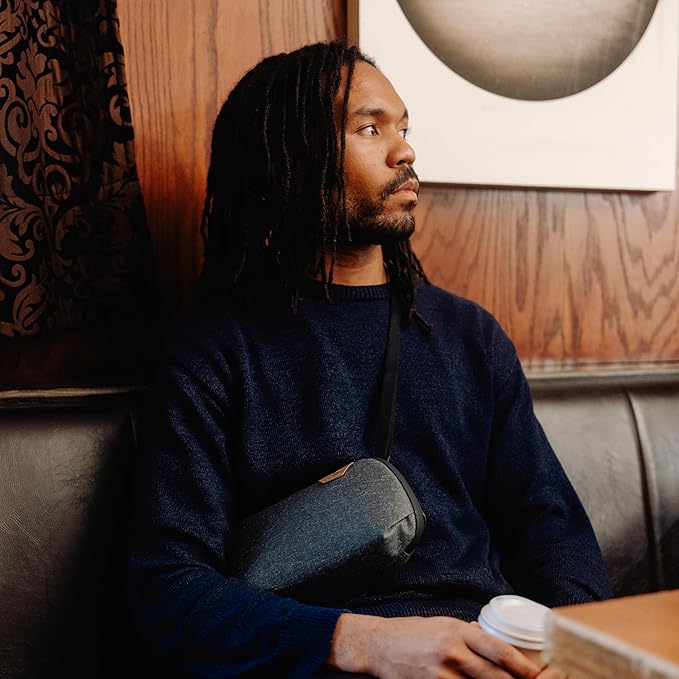 Peak Design Small Tech Pouch, Midnight, Electronics Organizer for Travel or Everyday Carry, Origami-Style Storage, Cable Pass-Through, Weatherproof Recycled Nylon, Gear Carry Bag for Men and Women