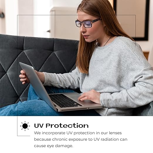 Readerest 2.5 Blue Light Reading Glasses - Lightweight Computer Glasses - Eye Strain, UV Glare Protection (Bourbon+Tortoise)