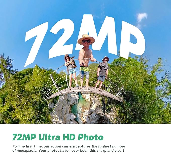 AKASO 360 Weatherproof 360° Action Camera - 5.7K 360 Video with 1/2" 48MP Sensors, 72MP 360 Photo, SuperSmooth, Invisible Selfie Stick Effect, 360° Horizon Lock, AI Tracking with 128GB MicroSD Card