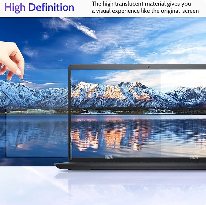 17 Inch Laptop Privacy Screen Compatible With Lenovo Hp Dell Acer Asus Thinkpad Xps, 16:10 Aspect Removable Anti Glare Blue Light Filter Protector, 17inch Computer Monitor Security Shield