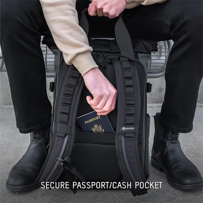 WANDRD PRVKE 21L, V3 Backpack: Weather-Resistant Travel & Camera Backpack with Laptop Sleeve, Quick Side Access, Clamshell Opening – Ideal Photography & Travel Bag (Sedona Orange)