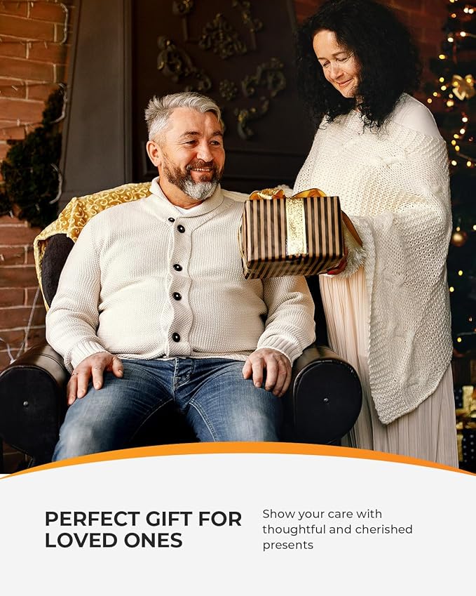 CooCoCo Shiatsu Neck Massager -4D Kneading Back Massager with Heat, Birthday Gifts for Dad/Women/Men, Deep Kneading Electric Massage Pillow, Massagers for Back and Neck Shoulder, Gifts for Christmas