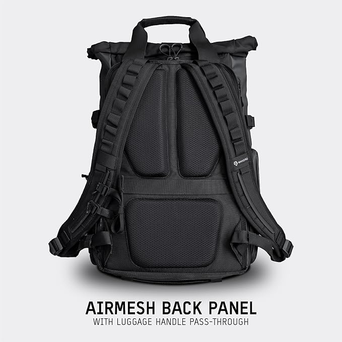WANDRD PRVKE 31L, V3 Backpack: Weather-Resistant Travel & Camera Backpack with Laptop Sleeve, Quick Side Access, Clamshell Opening – Ideal Photography & Travel Bag (Black)