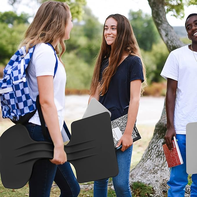 ECR4Kids The Surf Portable Lap Desk, Flexible Seating, Black, 10-Pack