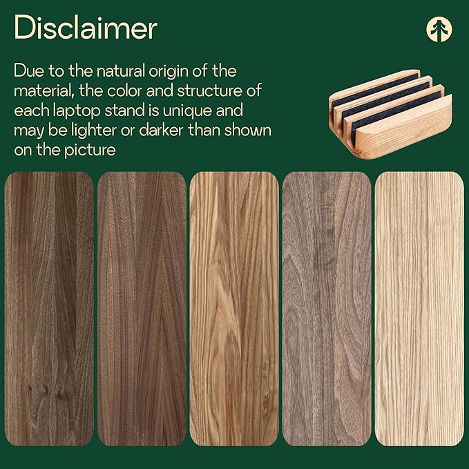 Triple Laptop Stand Vertical Laptop Holder for Desk - Vertical Laptop Stand for Desk - Laptop Holder Vertical Handmade of Natural Wood (Triple Oak)