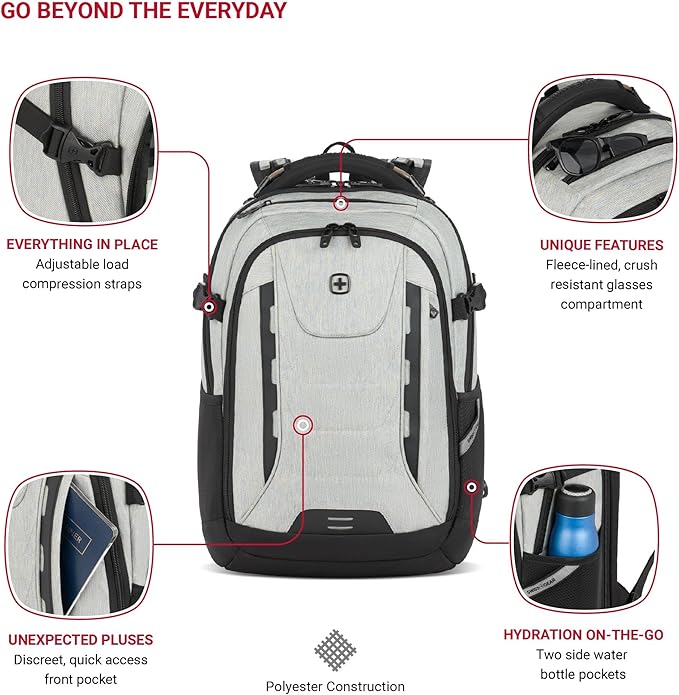 The Travel Tech Pro ScanSmart Laptop Backpack
