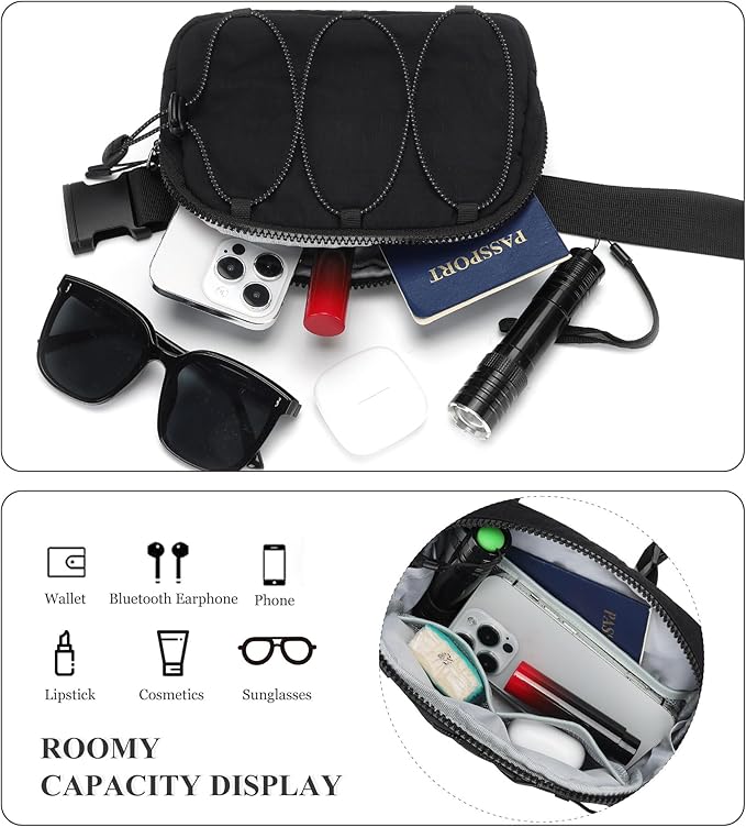 MAXTOP Small Crossbody Bags for Women Belt Bag Fanny Pack with Adjustable Strap