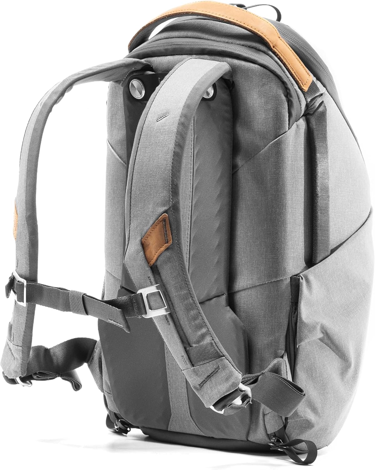 Peak Design Everyday Backpack Zip 15L, Ash, 270-Degree Zip, Dual Side Pockets, FlexFold Dividers, Fits 15" Laptop, For Camera Carry, Daily Commutes or Travel, Versatile Backpack for Men and Women