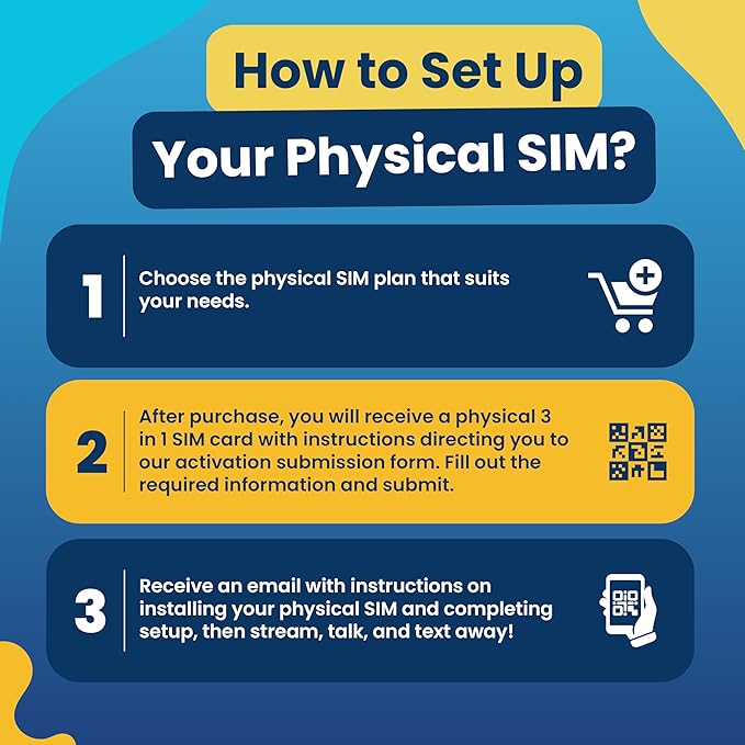 H2O Wireless 30-Day USA Physical Prepaid SIM Card with 60GB High-Speed 4G LTE/5G Data & 20GB Mobile Hotspot, Unlimited Data, Talk & Text to 70+ Countries, Triple-Cut US SIM Card for Cell Phones