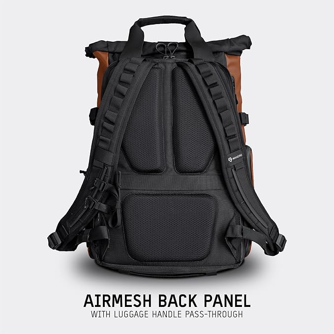 WANDRD PRVKE 31L, V3 Backpack: Weather-Resistant Travel & Camera Backpack with Laptop Sleeve, Quick Side Access, Clamshell Opening – Ideal Photography & Travel Bag (Sedona Orange)