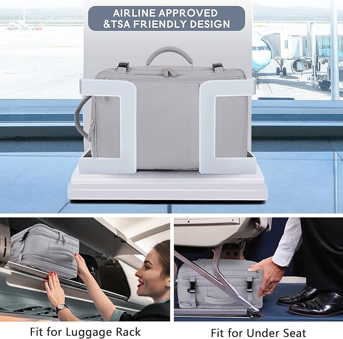 Beraliy Large Travel Backpack, Ailrline Approved Personal Item Bag, 17.3 Inch Laptop Backpack, 40L Carry On Travel Bag, Hiking Backpack, Casual Backpack, Dark Grey