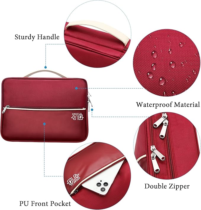 SELLYFELLY Electronics Travel Organizer, Double Layer Cable Organizer Bag Watreproof Electronics Accessories Storage Bag for Cord, Charger, Phone, Power Bank, Hard Drive