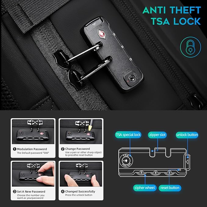 BANGE Backpack with Anti-Theft Vacuum Compression Travel Backpack,Expandable Backpacks with Pump for Airplanes