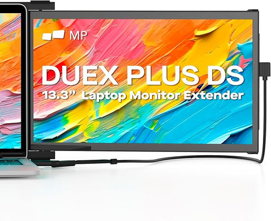Portable Monitor for Laptops, New Mobile Pixels Duex Plus DS 13.3" FHD 1080P Laptop Screen Extender, USB C/HDMI Plug and Play Laptop Extended Monitor, Compatible with Windows/macOS/Android/Switch