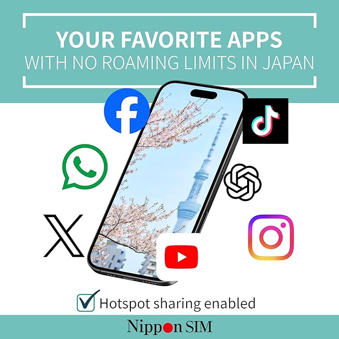 [eSIM] Japan eSIM 15 Days Data Only SIM | 10GB High-Speed 4G LTE + Unlimited Data at Reduced Speed | No Roaming Needed for Faster, Safer Access | Hotspot tethering Supported | Docomo | Made in Japan