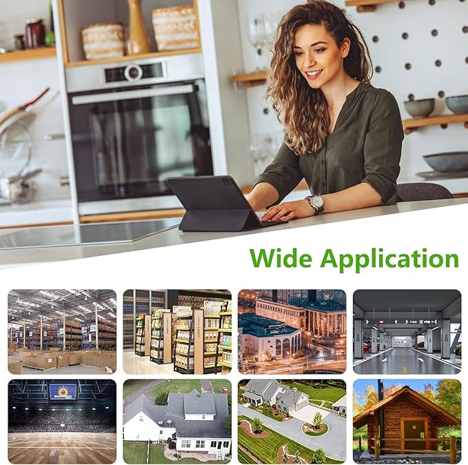 Point to Multipoint Outdoor Internet Long Range Wireless Bridge for Starlink Gen 3 Router, Starlink WiFi Extender, IP65 Waterproof, 5.8GHz 3KM 1000Mbps with 14dBi High Gain Antenna, 2 Pack