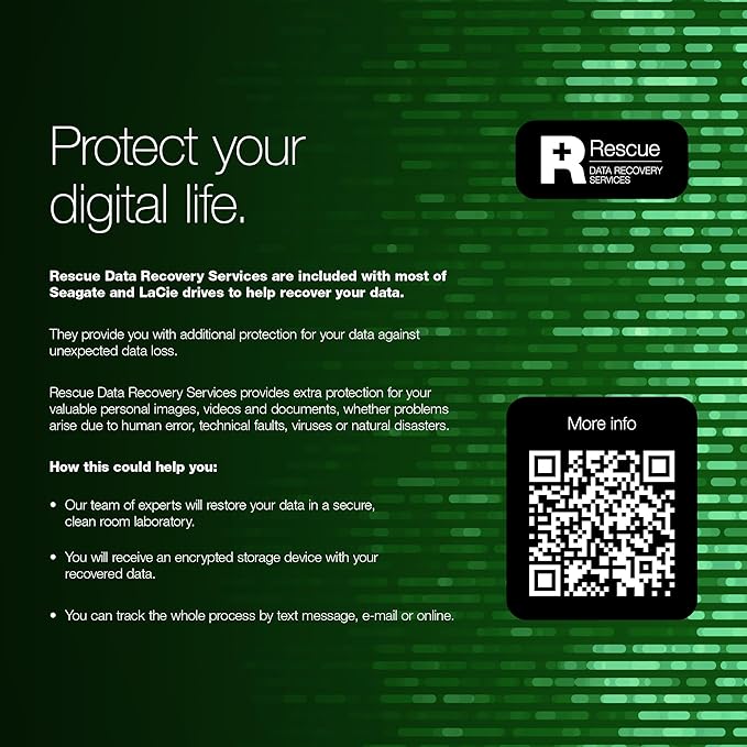 Seagate Portable 1TB External Hard Drive HDD – USB 3.0 for PC, Mac, PlayStation, & Xbox, 1-Year Rescue Service (STGX1000400) , Black