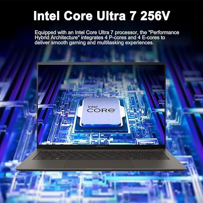 ASUS Zenbook S14 Laptop 14" 3k OLED 120Hz Touch (500nits HDR, 100% DCI-P3) Intel 8-core Ultra 7 256V (Up to 47 Tops) 16GB DDR5 2TB SSD for Designer Business Professional Win11 ICP Hub w/Copilot+ AI