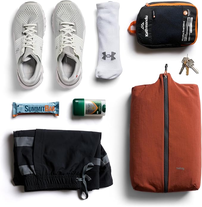 Bellroy Lite Packing Caddy 10L (Travel Organizer Packing Cube, Zip-up Storage Solution for Travel Near or far) - Clay