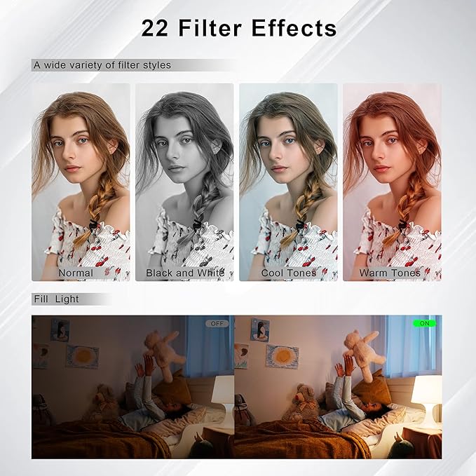 Digital Camera, Autofocus 48MP Kids Camera, FHD 1080P Point and Shoot Digital Cameras with 32GB Card, 16X Zoom Anti-Shake, Compact Camera with 1500mAh Batteries for Boys Girls Teens