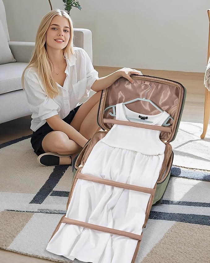 LOVEVOOK Travel Backpack for Women Men with Garment Bag, 50L Carry on Backpack as TSA Personal Item Flight Approved, Luggage Daypack Fits 17.3" Laptop, Overnight Business Weekender Travel Essential