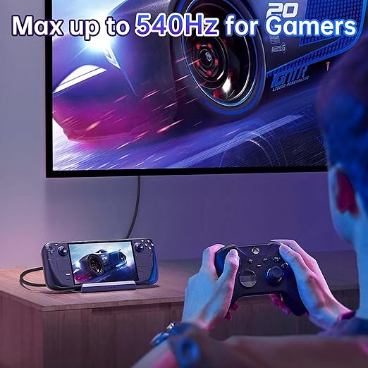 1 ft USB 5 Cable, USB-C to USB-C, 80 Gbps Data Transfer, Dual 8K Video, 240W Charging, Compatible with Thunderbolt 5/4/3, Laptop, Desktop, Gaming Console, Smartphone