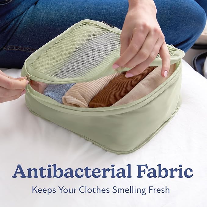 Vandel Space-Saving Compression Packing Cubes for Women, Men, Compressible Carry On Suit Case Organizer Luggage Packing Cubes for Travel Organizer Bags for Luggage and Backpacks, Suitcase Cube