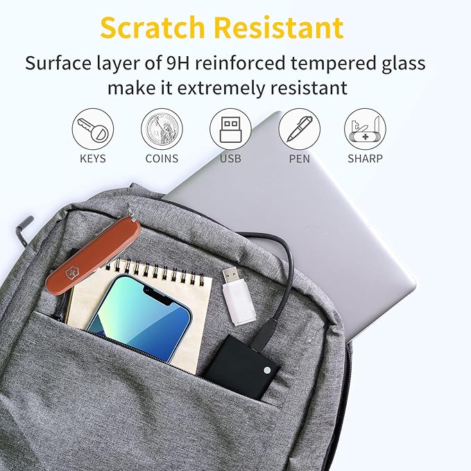 UNBREAKcable Shatterproof Tempered Glass Screen Protector for iPhone 13 Mini [3-Pack] [99.99% HD Clear] [Easy Installation Frame] [9H Hardness] [Bubble Free] for Apple 13 Mini 5.4''