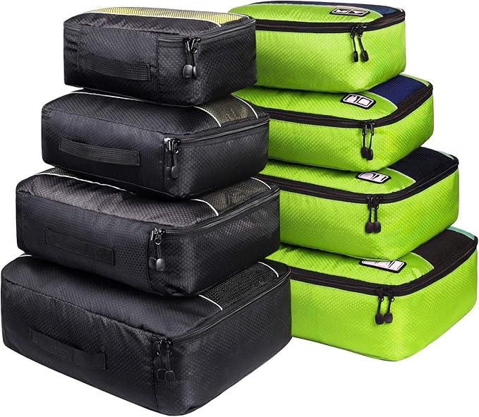 Packing Cubes Luggage Bags Organizer Durable Travel Accessories With Clothing Label