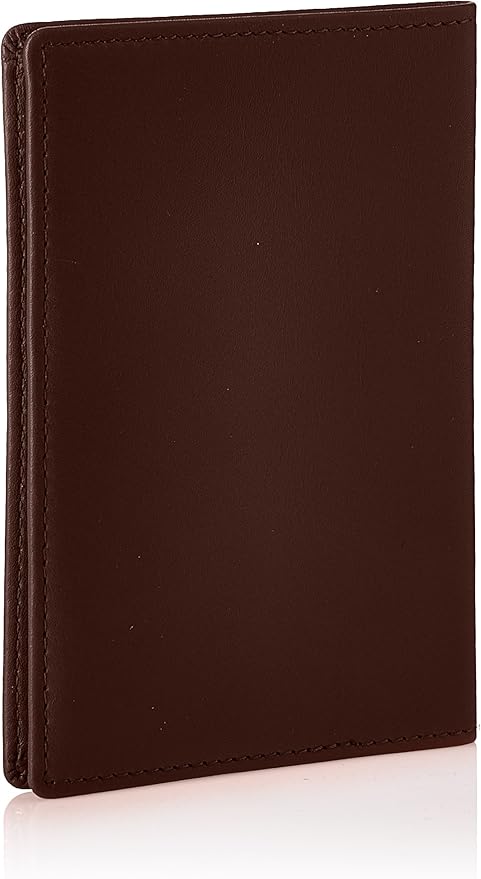 Royce Leather RFID Blocking Passport Travel Document Organizer in Leather, Brown 3, One Size
