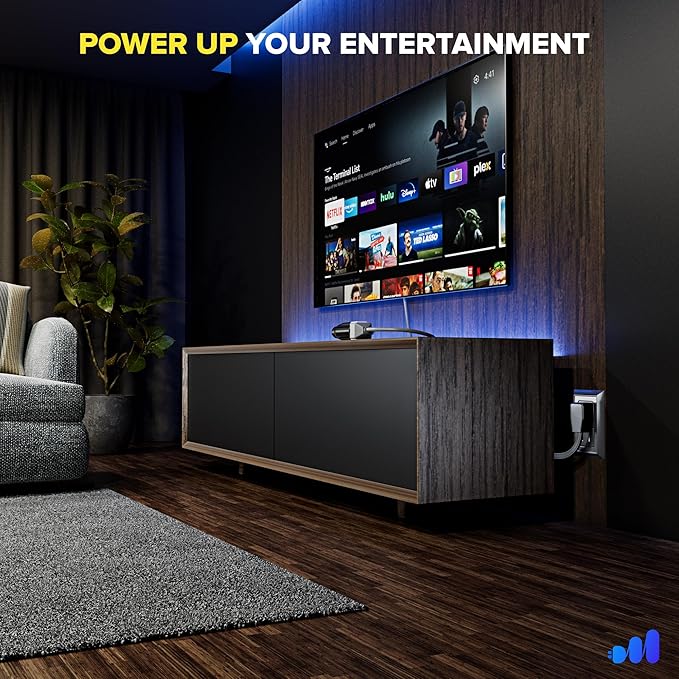 Maximm Extension Cord Heavy Duty (50 Feet) Flat Wire 3-Prong Flat Plug, 14 AWG Power Cord - UL Certified, Black, Ideal for Home and Office Use, Appliances, Electronics, Power Tools