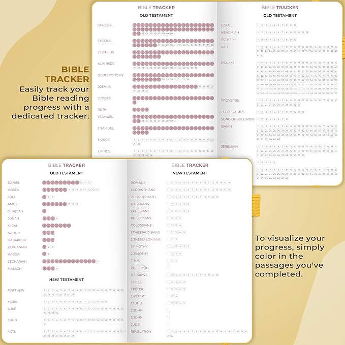 Clever Fox Bible Study Journal Large – Church Notes Notebook – Note Taking & Journaling Kit – Faith Based Religious Accessories, 7x10” (Amber Yellow)