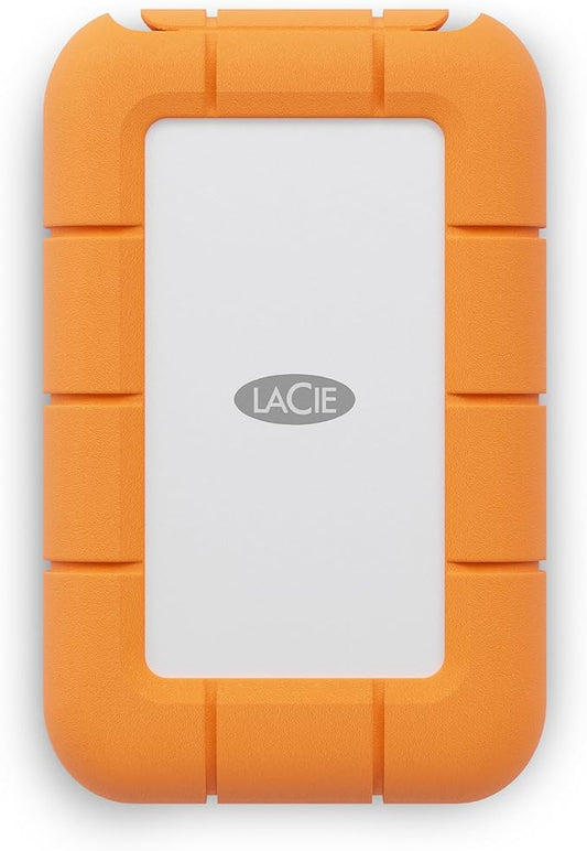 LaCie Rugged Mini SSD 2TB Solid State Drive - USB 3.2 Gen 2x2, speeds up to 2000MB/s, Compatible with PC, Mac, and iPad (STMF2000400)