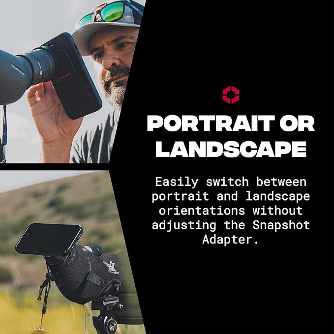 OLLIN Snapshot Spotter Adapter - Magnetic Eye Piece for Spotting Scopes, Attachment for Smartphone Digiscoping, Hunting, Wildlife Photography Compatible with, Swarovski, Kowa