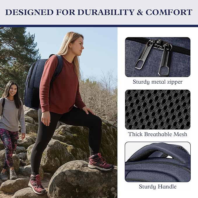 Extra Large Laptop Backpack, 17 Inch Travel Travel Backpack, Big Sturdy TSA-Friendly College School Computer Bag, Gifts for Men & Women Him Men Women, Blue