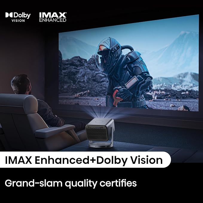 Hisense C2 Pro, Triple Laser Smart Portable Projector, 4K UHD, 2,600 Lumens, 65” – 300”, Dolby Vision, IMAX Enhanced, Sound by JBL, VIDAA OS, Netflix Included, Optical Zoom, Auto Keystone Correction