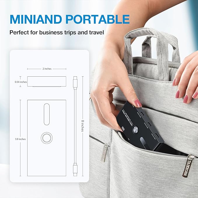 10Gbps USB C Hub, 6 Ports Type C Splitter, USB-A/C to USB C/A Adapter for PC, Laptop, MacBook Pro/Air, iMac, Surface Pro, Chromebook, Etc(HUB ONLY, Not Support Charging/Monitor)