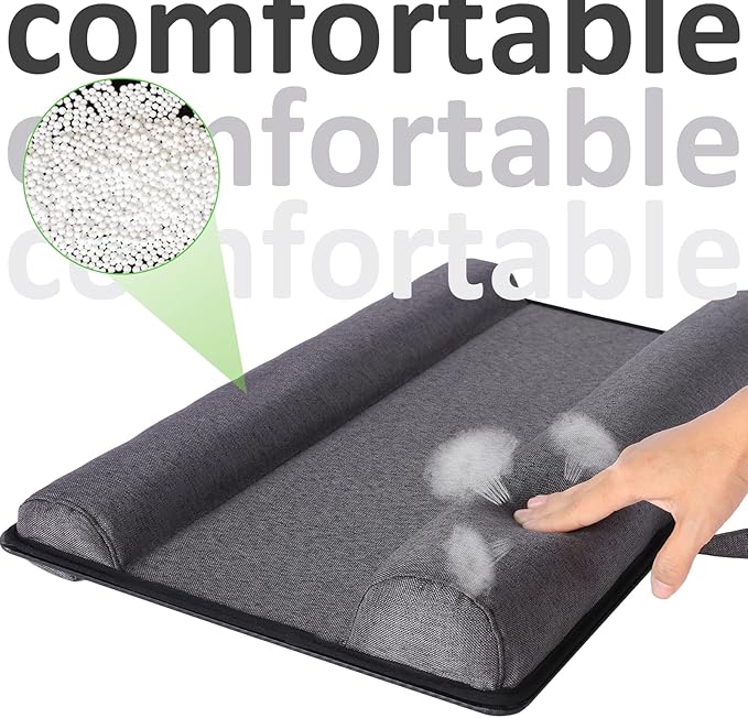 Extra Large Lap Laptop Desk - Full PU Material Mouse Pad Gaming Tray - Portable LapDesk with Phone Holder & Wrist Rest for Notebook, MacBook, Tablet, Bed, Sofa(Blue, Fit Up 17.3-in Laptops)