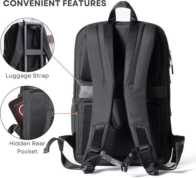 GOOTIUM Laptop Business Travel Backpack - TSA-Friendly Carry-On Luggage Boundless Collection Daypack for College, Commuting & Work